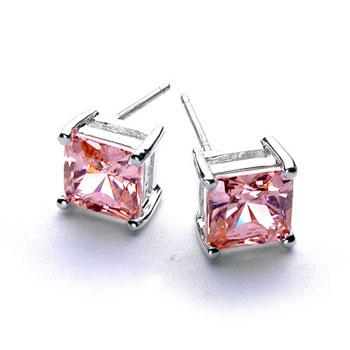 Princess Diamond Stud Earrings